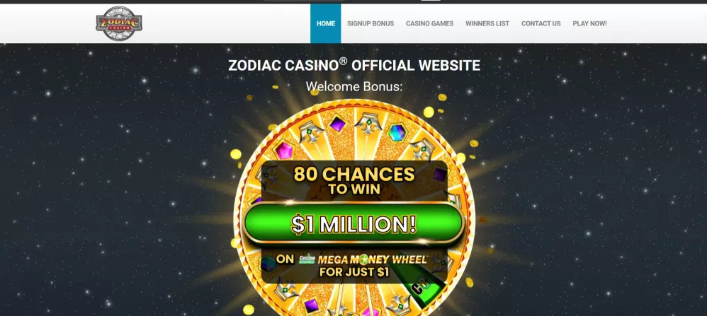 Zodiac Casino 80 Chances auf den Jackpot und Bonusse bis zu 480€