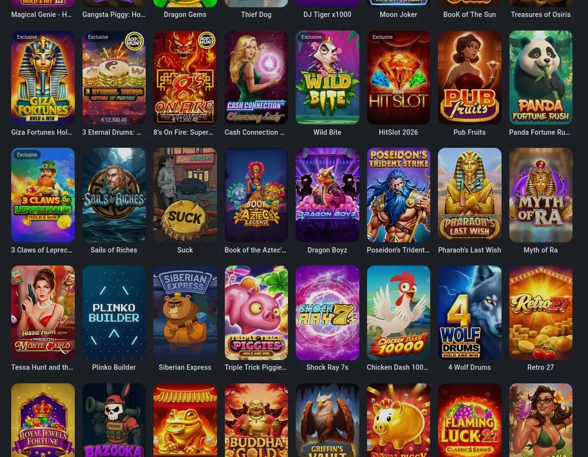 Zodiac Casino Spielübersicht